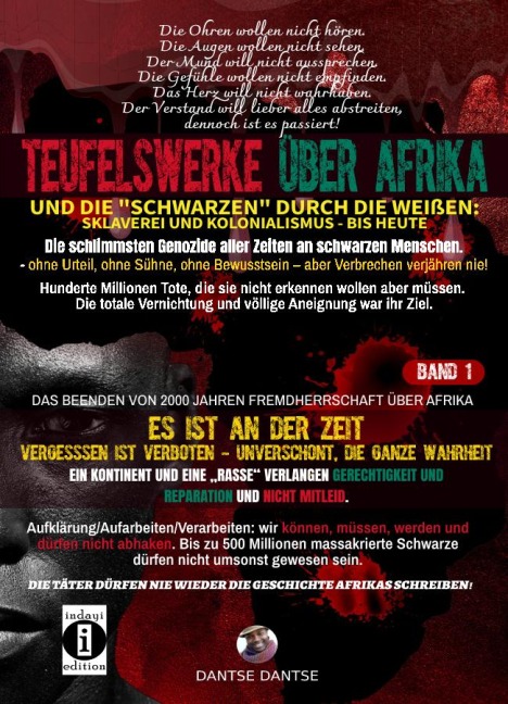Teufelswerke über Afrika und die "Schwarzen" durch die Weißen Band 1 - Dantse Dantse