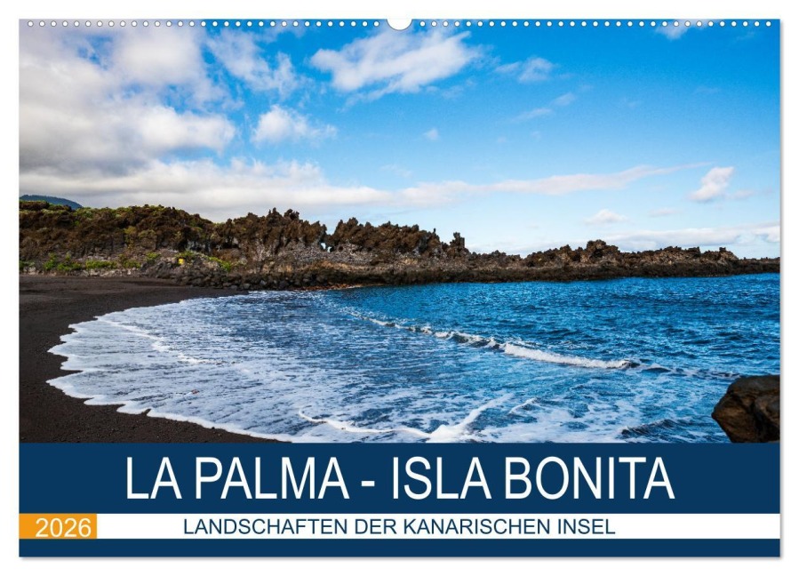 La Palma - Isla Bonita - Landschaften der Kanarischen Insel (Wandkalender 2026 DIN A2 quer), CALVENDO Monatskalender - Iryna Mathes