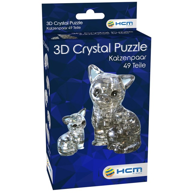 Crystal Puzzle - Katzenpaar - 49 Teile - 