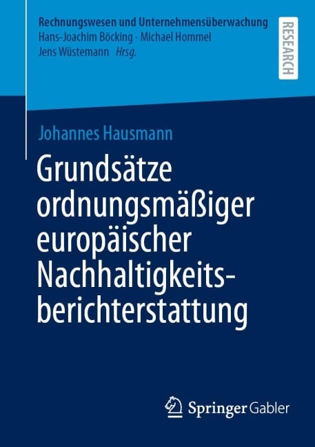 Grundsätze ordnungsmäßiger europäischer Nachhaltigkeitsberichterstattung - Johannes Hausmann