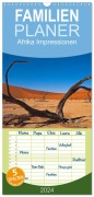 Cover-Bild zum Titel 'Familienplaner 2026 - Afrika Impressionen. NAMIBIA - SÜDAFRIKA - BOTSWANA mit 5 Spalten (Wandkalender, 21 x 45 cm) CALVENDO' von 'Markus Pavlowsky Photography'