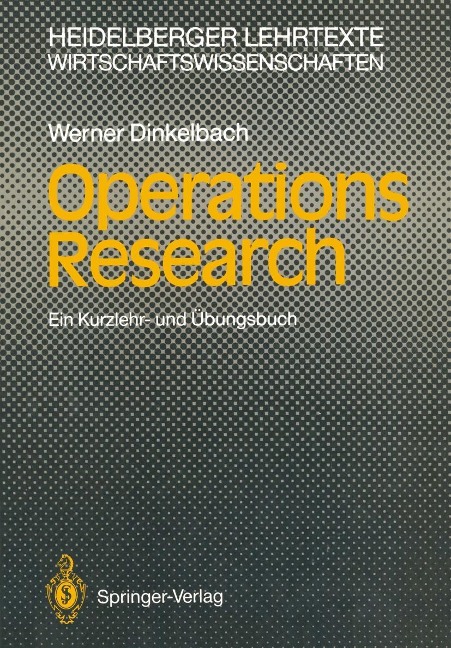 Operations Research - Werner Dinkelbach