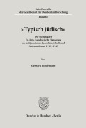 Cover-Bild zum Titel '"Typisch jüdisch'.' von 'Gerhard Lindemann'