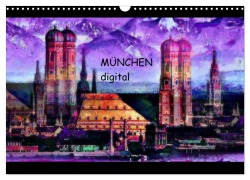 Cover-Bild zum Titel 'München digital (Wandkalender 2026 DIN A3 quer), CALVENDO Monatskalender' von 'Marie Luise Strohmenger'