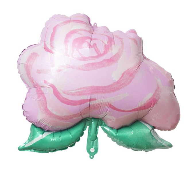 Folienballon Rose, 1 Stk, 60 x 50 cm - 