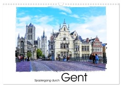 Cover-Bild zum Titel 'Spaziergang durch Gent (Wandkalender 2026 DIN A3 quer), CALVENDO Monatskalender' von 'Gabi Hampe'