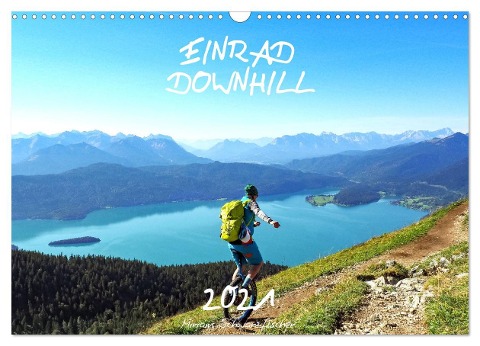 Einrad Downhill (Wandkalender 2025 DIN A3 quer), CALVENDO Monatskalender - Fotografin Miriam Schwarzfischer