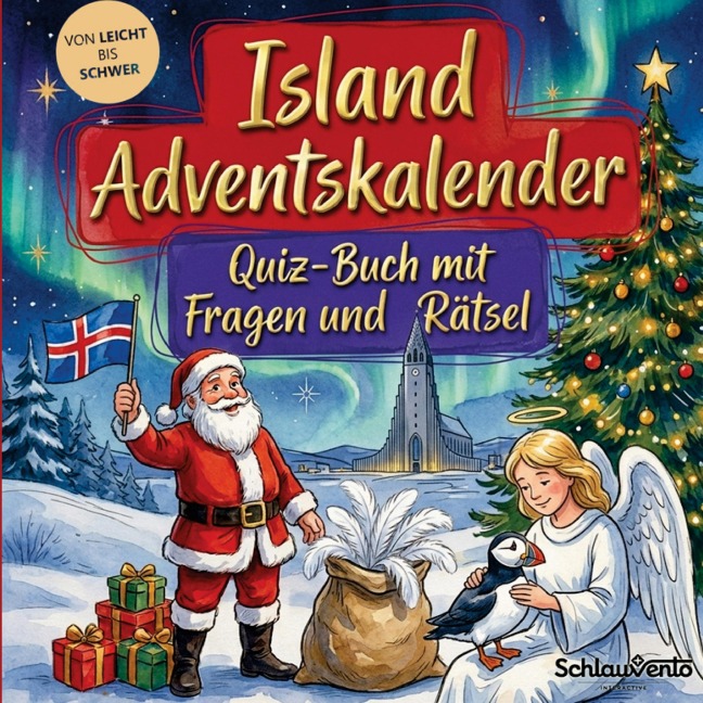 Island-Adventskalender: Quiz-Buch mit Fragen und Rätsel - Schlauvento Interactive