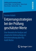 Cover-Bild zum Titel 'Entzerrungsstrategien bei der Prüfung geschätzter Werte' von 'Karsten Asbahr'