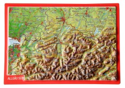 Cover-Bild zum Titel 'Reliefpostkarte Allgäu Süd' von 'André Markgraf, Mario Engelhardt'