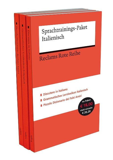 Sprachtrainings-Paket Italienisch. 3 Bände eingeschweißt. Reclam premium Sprachtraining - 