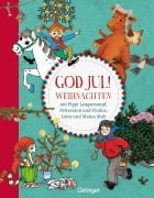 Cover-Bild zum Titel 'God Jul! Weihnachten mit Pippi Langstrumpf, Pettersson und Findus, Lotta und Mama Muh' von 'Sven Nordqvist, Astrid Lindgren, Jujja Wieslander'