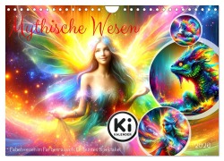 Cover-Bild zum Titel 'Mythische Wesen - Fabelwesen im Farbenrausch: Ein buntes Spektakel (Wandkalender 2026 DIN A4 quer), CALVENDO Monatskalender' von 'Marco Warstat'