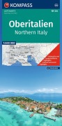 Cover-Bild zum Titel 'KOMPASS Autokarte Oberitalien, Italia settentrionale, Northern Italy, Italie du Nord 1:500.000' von ''