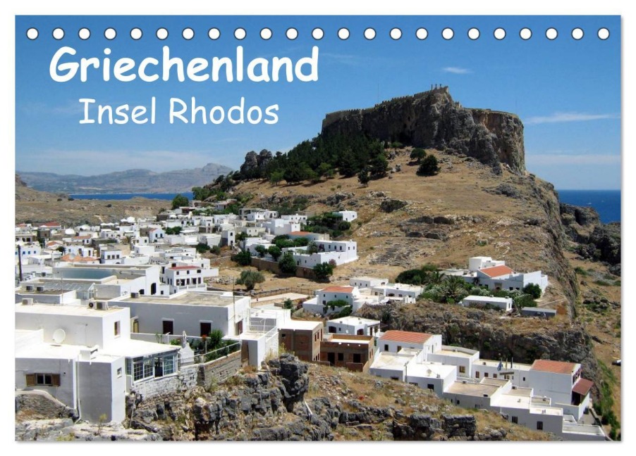 Griechenland - Insel Rhodos (Tischkalender 2025 DIN A5 quer), CALVENDO Monatskalender - Peter Schneider