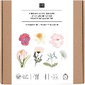 Stick & Stitch Packung Frühlingsblumen, inkl. wasserlöslicher Stickvorlage, inkl. wasserlöslicher, bedruckter Stickvorlage, Stickg - 