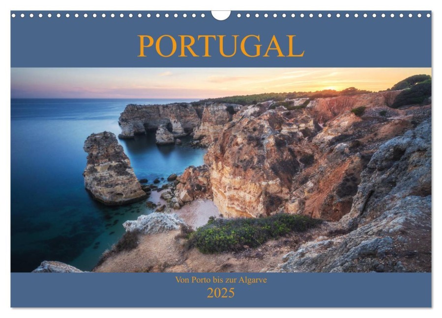 Portugal - Von Porto bis zur Algarve (Wandkalender 2025 DIN A3 quer), CALVENDO Monatskalender - Jean Claude Castor I 030mm-Photography