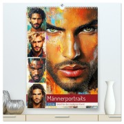 Cover-Bild zum Titel 'Männerportraits. Gesichter der modernen Kunst (hochwertiger Premium Wandkalender 2026 DIN A2 hoch), Kunstdruck in Hochglanz' von 'Rose Hurley'