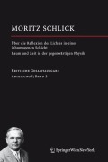 Cover-Bild zum Titel 'Über die Reflexion des Lichtes in einer inhomogenen Schicht / Raum und Zeit in der gegenwärtigen Physik' von 'Moritz Schlick'