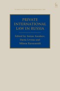Cover-Bild zum Titel 'Private International Law in Russia' von ''