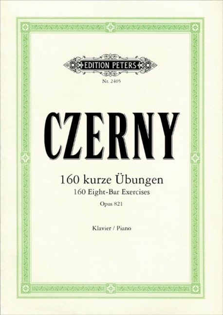 160 kurze Übungen op. 821 - Carl Czerny