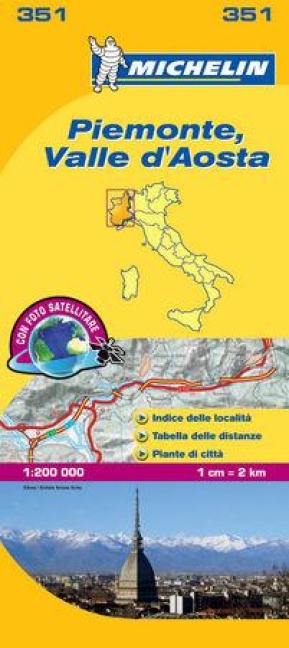 Piemonte. Valle d'Aosta 1:200.000 - 