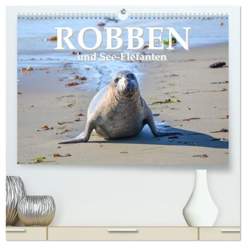 Robben und See-Elefanten (hochwertiger Premium Wandkalender 2025 DIN A2 quer), Kunstdruck in Hochglanz - Robert Styppa