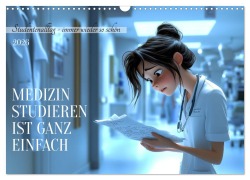 Cover-Bild zum Titel 'Medizin studieren ist ganz einfach (Wandkalender 2026 DIN A3 quer), CALVENDO Monatskalender' von 'Kerstin Waurick'
