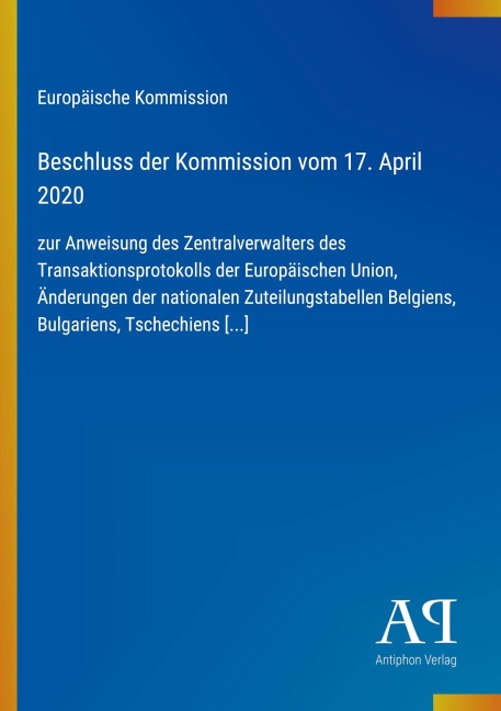 Beschluss der Kommission vom 17. April 2020 - Europäische Kommission