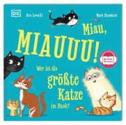 Cover-Bild zum Titel 'Miau, MIAUUU! Wer ist die größte Katze im Buch?' von 'Ben Lerwill'
