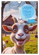 Putzige Tiere - Auf dem Bauernhof (Wandkalender 2025 DIN A4 hoch), CALVENDO Monatskalender - Sell Pixs:Sell