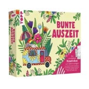 Cover-Bild zum Titel 'Bunte Auszeit - Die wunderbare Kreativbox. Ausmalset mit Markern' von ''