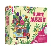 Cover-Bild zum Titel 'Bunte Auszeit - Die wunderbare Kreativbox. Ausmalset mit Markern' von ''