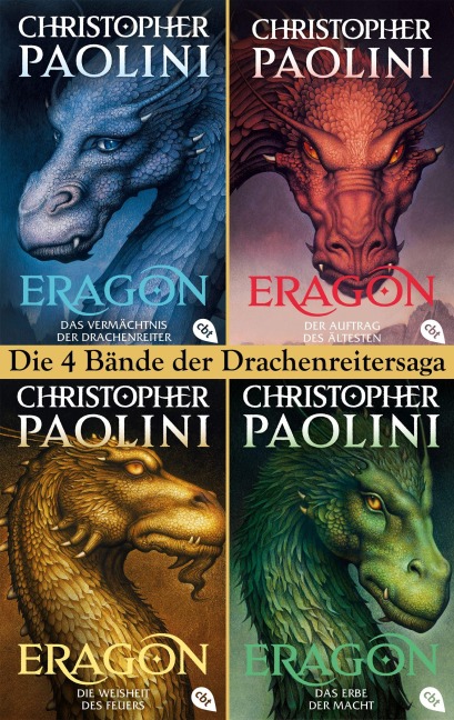 Eragon Band 1-4: Das Vermächtnis der Drachenreiter / Der Auftrag des Ältesten / Die Weisheit des Feuers / Das Erbe der Macht (4in1-Bundle) - Christopher Paolini