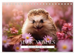 Cover-Bild zum Titel 'Magic Animals (Tischkalender 2026 DIN A5 quer), CALVENDO Monatskalender' von 'Daniela Bertschi'