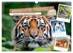 Bedrohte Tierwelt SCHATTEN DES VERSCHWINDENS (Wandkalender 2026 DIN A3 quer), CALVENDO Monatskalender - Melanie Viola
