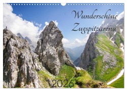 Cover-Bild zum Titel 'Wunderschöne Zugspitzarena (Wandkalender 2026 DIN A3 quer), CALVENDO Monatskalender' von 'Gerd Schäfer'