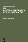 Cover-Bild zum Titel 'Anhang: 1936' von ''