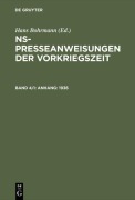 Cover-Bild zum Titel 'Anhang: 1936' von ''