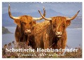 Schottische Hochlandrinder. Freundlich, schön und robust (Wandkalender 2024 DIN A2 quer), CALVENDO Monatskalender - Elisabeth Stanzer