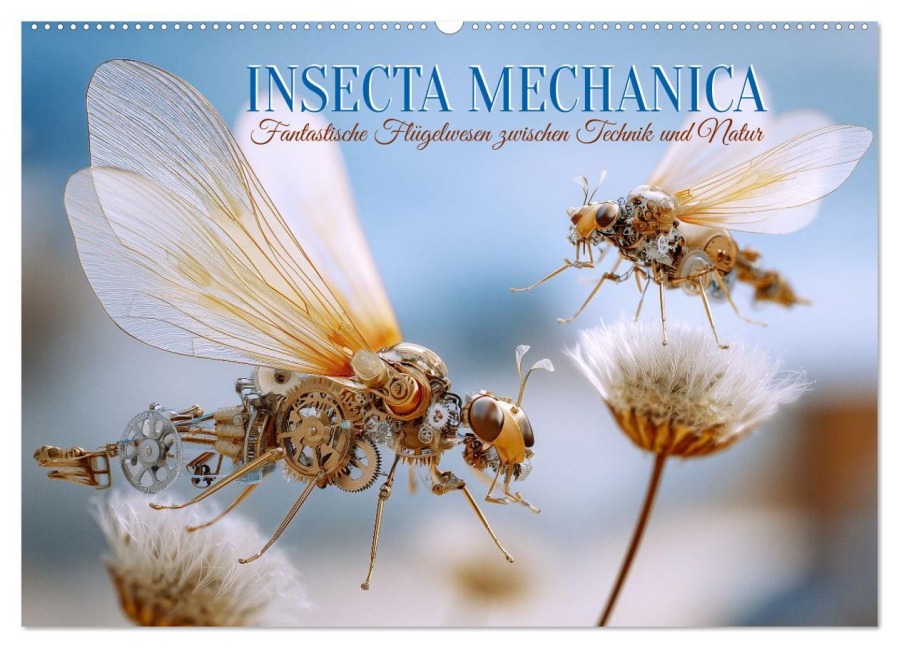 Insecta Mechanica. Fantastische Flügelwesen zwischen Technik und Natur (Wandkalender 2026 DIN A2 quer), CALVENDO Monatskalender - Hanna Wagner