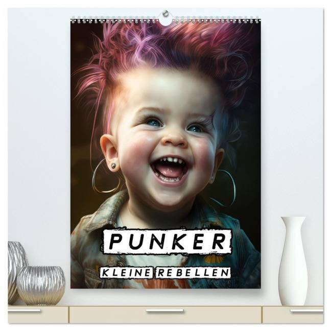 Punker Kleine Rebellen (hochwertiger Premium Wandkalender 2026 DIN A2 hoch), Kunstdruck in Hochglanz - Liselotte Brunner-Klaus