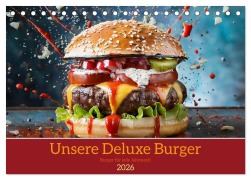 Cover-Bild zum Titel 'Unsere Burger Deluxe (Tischkalender 2026 DIN A5 quer), CALVENDO Monatskalender' von 'Motomi Ai'