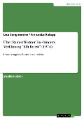 Cover-Bild zum Titel 'Über Rainer Werner Fassbinders Verfilmung "Effi Briest" (1974)' von 'Lisa Sangmeister, Franziska Rolapp'