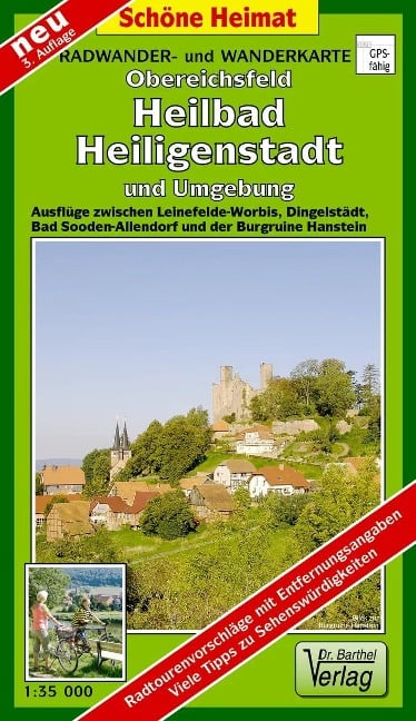 Obereichsfeld, Heilbad Heiligenstadt und Umgebung 1 : 35 000. Radwander- und Wanderkarte - 