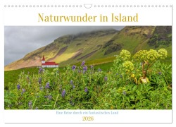 Cover-Bild zum Titel 'Naturwunder in Island (Wandkalender 2026 DIN A3 quer), CALVENDO Monatskalender' von 'Heiko Eschrich'