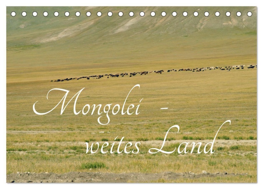 Mongolei - weites Land (Tischkalender 2027 DIN A5 quer), CALVENDO Monatskalender - Eike Winter