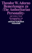Cover-Bild zum Titel 'Bemerkungen zu >The Authoritarian Personality<' von 'Theodor W. Adorno'