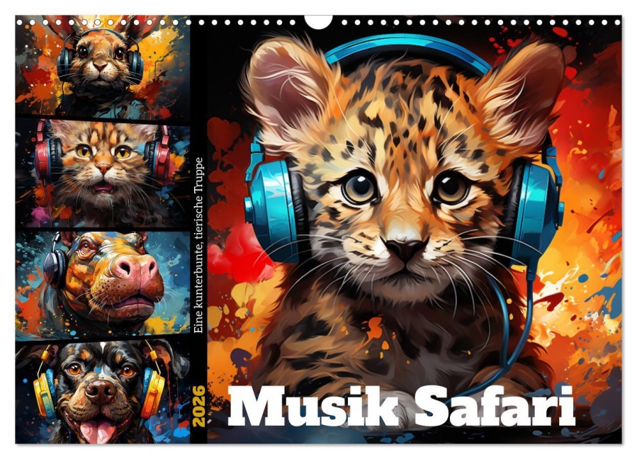 Musik Safari (Wandkalender 2026 DIN A3 quer), CALVENDO Monatskalender - Steffen Gierok-Latniak