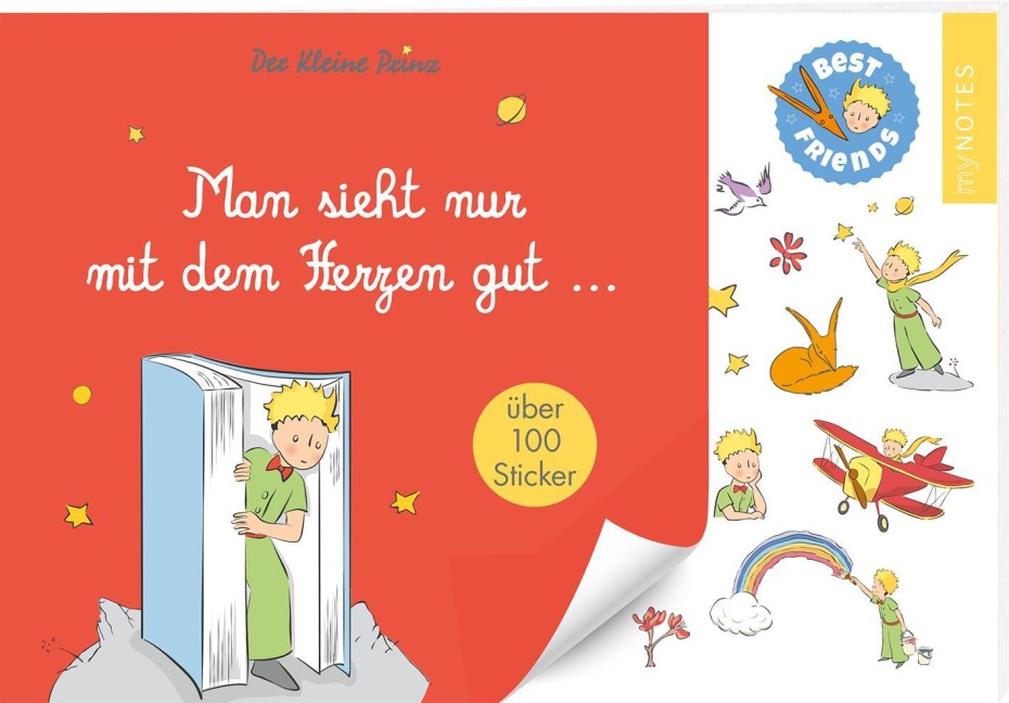 myNOTES Papeterie: Der Kleine Prinz Stickerheft - 